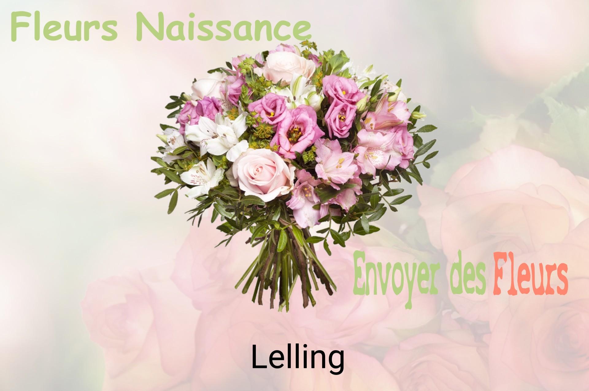 Bouquet de fleurs de naissance livré à Lelling